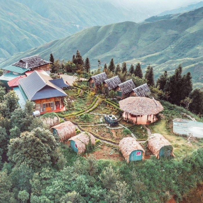 Tà Xùa Hills Homestay có view săn mây mỗi buổi sáng.